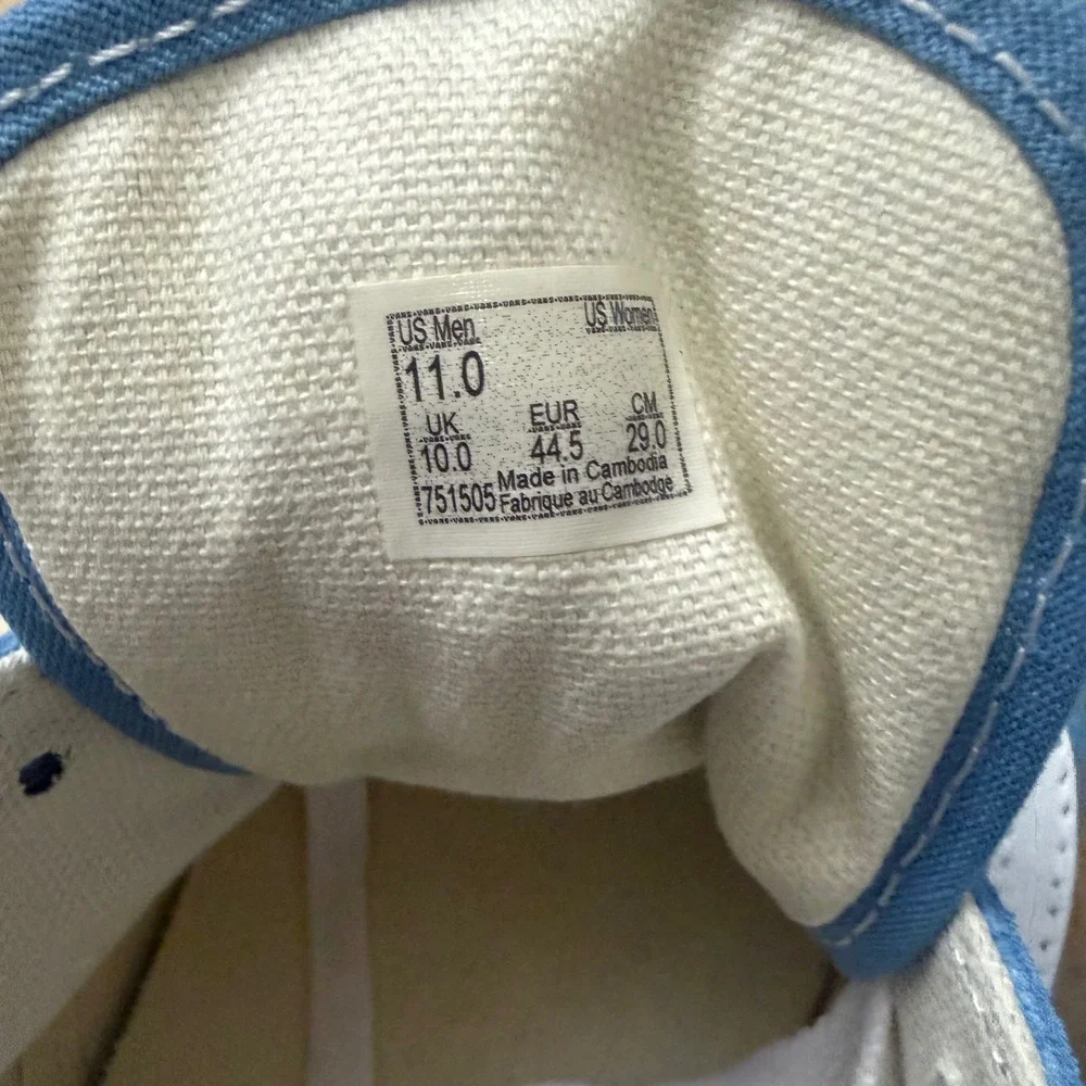 Vans Old Skool Ultramarine Blue Suede Canvas Skate Shoes Mens 11 Low Top Sneaker